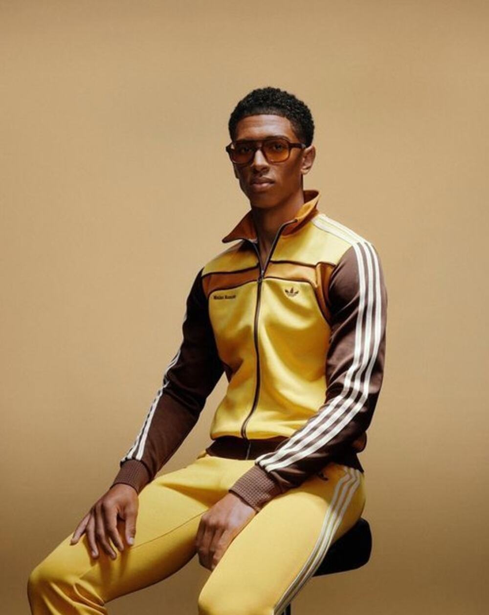 ADIDAS x WALES BONNER Track Suit Fade Gold Brown Sz XL {260}
